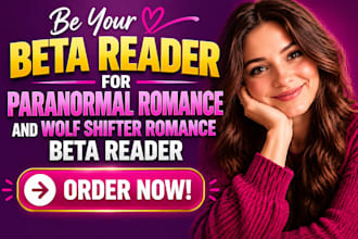 be your paranormal romance beta reader, wolfshifter romance book beta reader