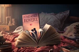 make romantic book cover design