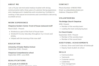write or proofread or improve your CV
