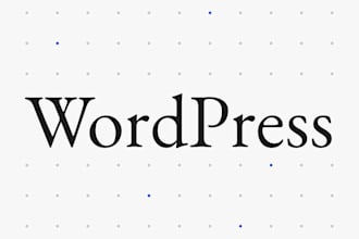 install, configure, migrate, or build a custom wordpress