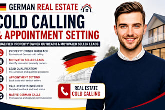 do german real estate cold calling skip tracing and lead generation