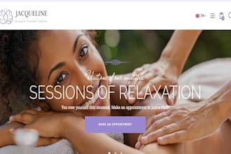 design wix massage therapy website wellness spa relaxation website