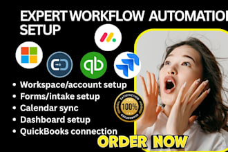 setup suitedash quickbooks asana monday dynamics365 odoo jira trello clickup