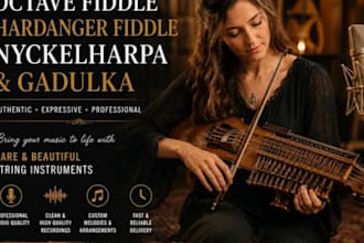 record professional cello, viola, banjo and fiddle for your track
