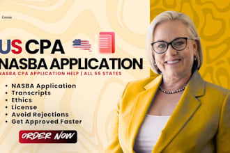 help with nasba CPA application and state board eligibility