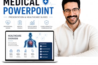 design medical research powerpoint presentation and healthcare deck slides