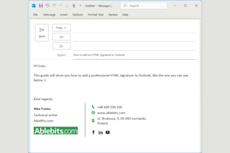 design clickable HTML email signature for gmail outlook and business branding