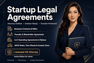 investor ready business agreements, safe notes, and term sheets