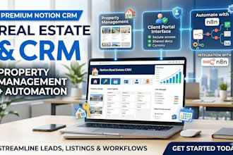 notion real estate notion client portal notion crm n8n notion template expert