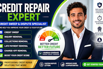 do credit sweep, credit repair, inquiry removal and dispute negative items