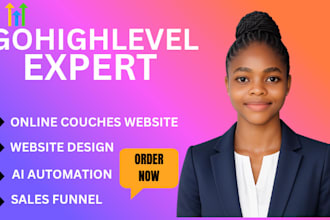design ghl sales funnel ghl workflow automation ghl landing page and websites