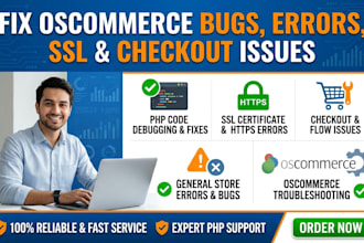 fix oscommerce bugs PHP SSL errors checkout issues  customize store woocommerce