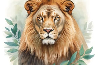 draw realistic animal illustration in watercolor