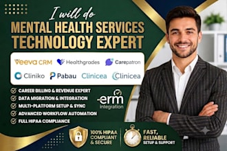 setup veeva CRM healthgrades carepatron cliniko   pabau clinicea erm integration