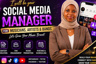 manage social media for musicians artists and upcoming bands