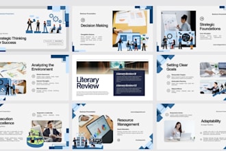 design professional business research conference presentation slides