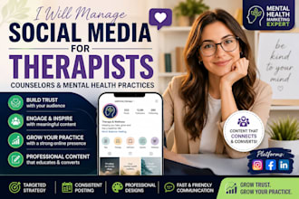 manage social media for therapists, counselors and mental health practices