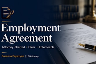 draft a US attorney grade employment or staff agreement contract US attorney