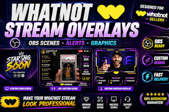set up whatnot obs overlays stream scenes alerts and graphics