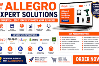 list allegro product upload amazon ebay zalando shopify store pcb design SEO