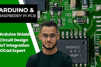 design custom arduino shield, raspberry pi hat and embedded system pcb
