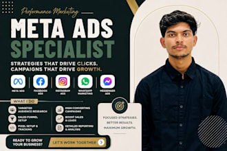 create, setup and manage facebook ads, instagram ads