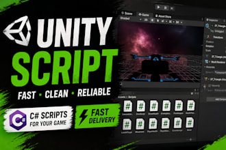create custom unity scripts in c for your game