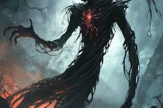 design scary creatures and horror fantasy character art
