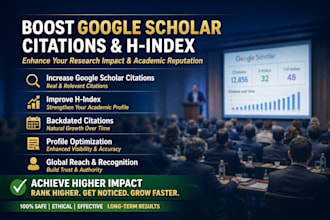 increase and backdate google scholar citations, increase h index