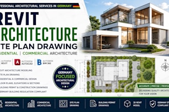 revit architecture site plan drawing residential commercial architecture germany