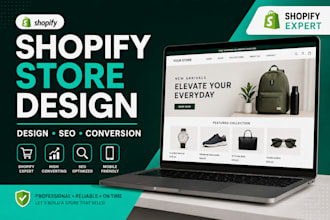 build  high converting shopify store , SEO and dropshipping