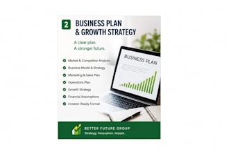 write a professional business plan and growth strategy