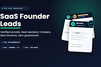 build saas founder leads with verified emails and decision makers