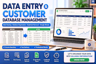 do accurate data entry and customer database management