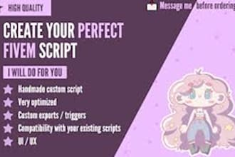 develop custom fivem scripts and unique nui for your server
