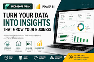 set up microsoft fabric and build power bi dashboards