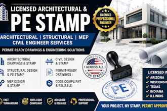 license architectural stamp pe stamp in arizona wisconsin texas indiana illinois