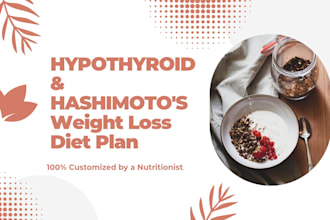 design a custom hypothyroid weight loss meal plan