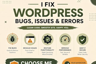 solve wordpress bugs and errors