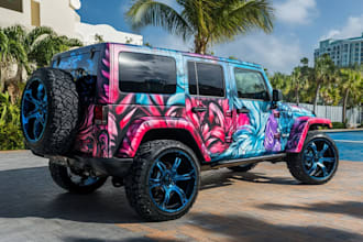 draw car wrap vehicle wrap truck wrap racing car wrap