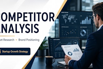 do competitor analysis, market research and brand positioning for startups