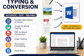 type handwritten notes into word accurately