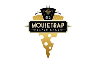 make sexy art deco logo for opulent cheese shop tasting bar
