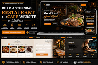 design a restaurant or cafe website on wordpress