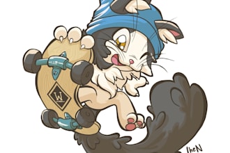 illustrate your pets in a cartoonish way