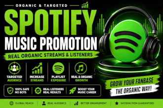do organic spotify music promotion for real growth