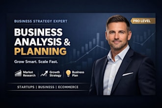 do professional business analysis, strategy, and growth planning