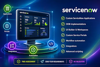 create custom servicenow apps, portals and workspaces