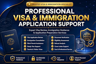 review and prepare your visa and immigration application professionally