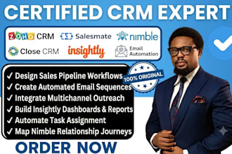 do zoho CRM salesmate nimble close CRM insightly sales pipeline email automation